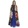 Jyckat Flowers Bunnies Birds - Cosplay Robe Costume Hooded Cloak, Halloween Cosplay Costume Robe Cloak Cape view 2