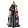 Jyckat Flowers Bunnies Birds - Cosplay Robe Costume Hooded Cloak, Halloween Cosplay Costume Robe Cloak Cape view 3