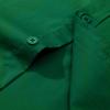 Alimens & Gentle Men's Dress Shirt Regular Fit Stretch Stain Shield Long Sleeve Solid Business Dark Green Button Down Shirt view 2