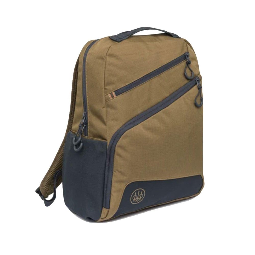 Beretta GameKeeper EVO Durable Waterproof Lightweight Multi-Functional Outdoor Hunting Shooting Organizer Backpack with Padded Shoulder Straps & Breathable Back Support, 18L Capacity, Otter & Ebony