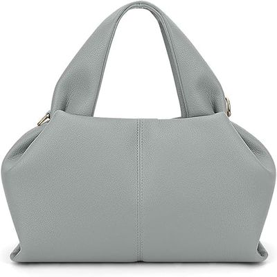 LYFDDP Cloud Pouch Bag - Dumpling Clutch Purse Handbag Leather Tote Shoulder Bag Retro Crossbody Bag (1)