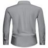 Alimens & Gentle Big Mens Dress Shirt Regular Fit Stretch Stain Shield Long Sleeve Party Casual Button Down Shirts,Grey,3X-Large view 3