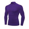 Mens Compression Shirt Long Sleeve Athletic Running Tops Football Turtle Neck Shirts Sport Baselayer Undershirt