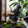 2024 New Gourd 30oz Chinese Retro-Inspired, Gourd Bottle with Strap, Leak Proof Reusable Portable Travel Durable Clear Water Bottle (D-Red) view 3
