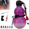 2024 New Gourd Water Bottle 30oz Chinese Retro-Inspired, Gourd Bottle, Water Bottle with Strap, Leak Proof Water Bottles, Reusable Portable Travel Large Capacity Durable Clear Water Bottle (C-Purple) view 1