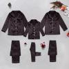 2025 Family Satin Christmas Pajamas Sets Solid Silk Xmas Pjs Matching Sets Soft Sleepwear for Mens Womens Adults Kids Kid Coffee view 2