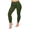 YUDSUD High Waisted Leggings for Women - Tummy Control Yoga Pants for Workout Running Athletic Women's Leggings Plus Size Army Green view 2