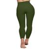 YUDSUD High Waisted Leggings for Women - Tummy Control Yoga Pants for Workout Running Athletic Women's Leggings Plus Size Army Green view 4