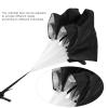 Running Parachute Speed Training, Speed Training Equipment Running Parachute Adjustable Waistband Pongee Coating Drag Running Speed Training Parachute for Sports (Black) view 4