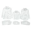 2025 Family Satin Christmas Pajamas Sets Solid Silk Xmas Pjs Matching Sets Soft Sleepwear for Mens Womens Adults Kids Kid White view 1
