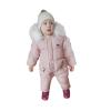 AIMAOMI Warm Baby Winter Clothes Hooded Snowsuit Outerwear Onesi + Gloves Toddler Snow Wear Winter Clothes (Pink, 12-18 Months) view 2