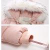 AIMAOMI Warm Baby Winter Clothes Hooded Snowsuit Outerwear Onesi + Gloves Toddler Snow Wear Winter Clothes (Pink, 12-18 Months) view 3
