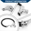 Hihaha Bicycle Lock with Key/Portable Ring Cable Anti-Theft Bike Lock for Mountain Bike Road Bike/Mini Ring Lock Alloy ABS PVC 39cm / 1 Pc Black view 2