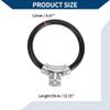 Hihaha Bicycle Lock with Key/Portable Ring Cable Anti-Theft Bike Lock for Mountain Bike Road Bike/Mini Ring Lock Alloy ABS PVC 39cm / 1 Pc Black view 4