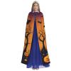 MUFLVDX Happy-Halloween-Vector Unisex Hooded Robe Cloak Halloween Cool Cosplay Witch Costume Adults Cloak Party Cape view 2
