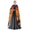 MUFLVDX Happy-Halloween-Vector Unisex Hooded Robe Cloak Halloween Cool Cosplay Witch Costume Adults Cloak Party Cape view 3