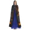 MUFLVDX Happy-Halloween-Day-Trick-Or-Treat Unisex Hooded Robe Cloak Halloween Cool Cosplay Witch Costume Adults Cloak Party Cape view 2