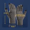 Wool Winter Gloves Men Women Wool Lined Knit Gloves with Touchscreen Fingers Insulated Gloves Keep Hand Warm Gift (Navy, One Size) view 4