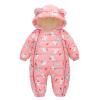 AIMAOMI Baby Boys Girls Snowsuit Infant Winter Coat Hoods Toddler Snow Wear Winter Clothes Baby Boys Snowsuit (Pink, 12-18 Months) view 1