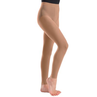So Danca - Child Footless Tights, Soft Dance Tights for Ballet, Gymnastics, School (Toddler/Little Kid/Big Kid) 85% Nylon / 15% Spandex - TS69 (US, Alpha, Medium, Large, Caramel)