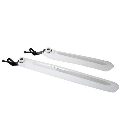 1 Pair Front Rear Mountain Road Bike Mudguard Mud Guard Set (White)