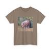 Moo Deng Unisex Heavy Cotton Tee, Baby Hippo Shirt Brown Savana view 1