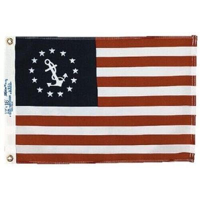 321118 12" x 18" Dyed U.S. Yacht Ensign Flag 32-1118