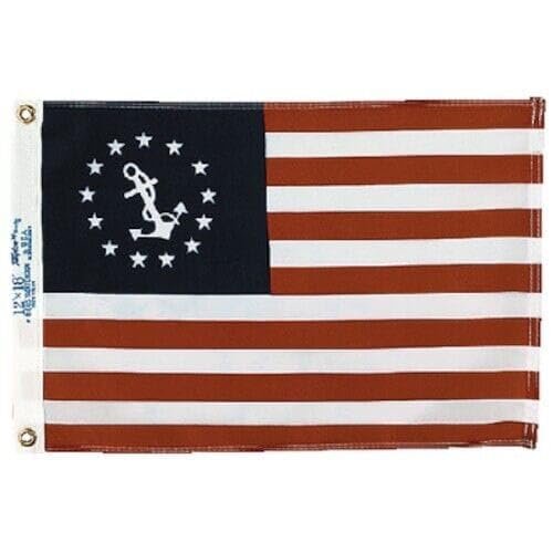 321118 12" x 18" Dyed U.S. Yacht Ensign Flag 32-1118