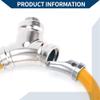 Hihaha Bicycle Lock with Key/Portable Ring Cable Anti-Theft Bike Lock for Mountain Bike Road Bike/Mini Ring Lock Alloy ABS PVC 39cm / 1 Pc Orange view 3