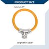Hihaha Bicycle Lock with Key/Portable Ring Cable Anti-Theft Bike Lock for Mountain Bike Road Bike/Mini Ring Lock Alloy ABS PVC 39cm / 1 Pc Orange view 4