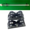 Aymzbd 2Pcs Pool Billiard Cue Straightness Checker Snooker Club Roller Straightness Detector Men Women Repair Inspect Tool for Bar, Black view 2