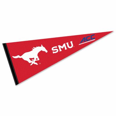 Southern Methodist Mustangs ACC Pennant Flag