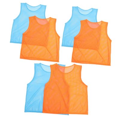 NULYLU 6pcs Athletic Pinnies Soccer Training Vest Basketball Training Vest Portable Soccer