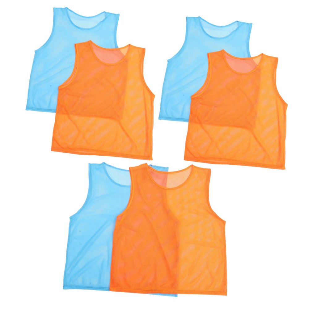 NULYLU 6pcs Athletic Pinnies Soccer Training Vest Basketball Training Vest Portable Soccer
