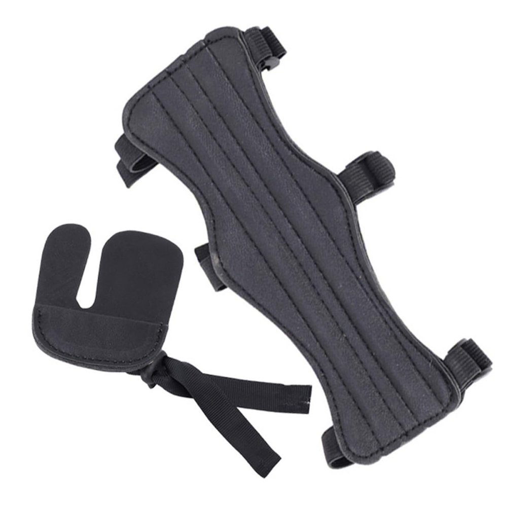 OHPHCALL Arm Guard and Finger Protector Set for Archery Lightweight Portable Skin-Friendly Protection for Shooting Practice Archery Enthusiasts