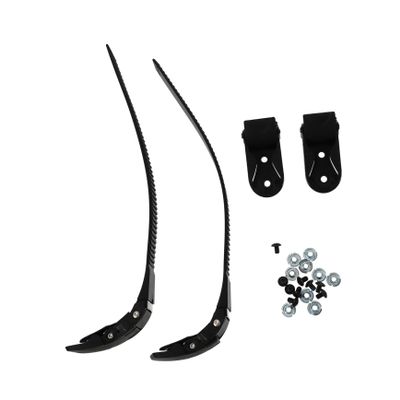 BRIGHTFUFU 2set Roller Skate Straps Buckles Skating Accessories for Inline Skates Lightweight and Portable Design for Men and Women Black