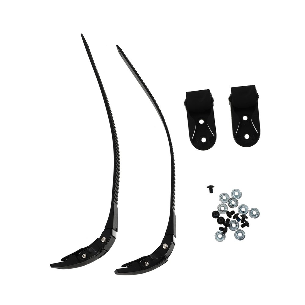 BRIGHTFUFU 2set Roller Skate Straps Buckles Skating Accessories for Inline Skates Lightweight and Portable Design for Men and Women Black