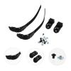 BRIGHTFUFU 2set Roller Skate Straps Buckles Skating Accessories for Inline Skates Lightweight and Portable Design for Men and Women Black view 2