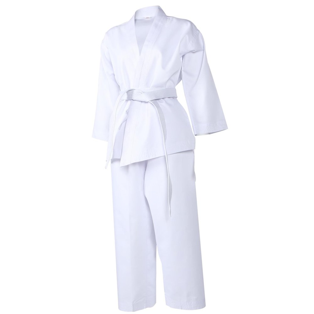 WRITWAA 1set Comfortable Karate Training Uniforms for Adults Breathable Taekwondo Clothes Elastic Waist Pants and Drawstrings for Fitness Exercises