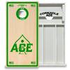 CornholeAce ACE Zone Green All Weather Pro Cornhole Board Set - Waterproof 4x2 Regulation Size, Made in USA, Triple Wide Legs, 3/4" PVC, Official Tournament Boards, Outdoor Ready (2 Boards) view 1