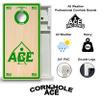 CornholeAce ACE Zone Green All Weather Pro Cornhole Board Set - Waterproof 4x2 Regulation Size, Made in USA, Triple Wide Legs, 3/4" PVC, Official Tournament Boards, Outdoor Ready (2 Boards) view 2