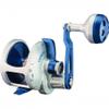 ACCURATE Valiant 1SPD Silver-Blue BVL-600SWL Light Line Reel - Right Hand view 1