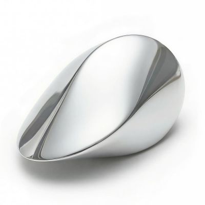 Denash Oloid Desk Toy, Stainless Steel Geometry Shaped Surfaces Reduces Anxiety Oloid Toy, Portable Decompression Ball Fidget Toys for Attracts Attention and Stress Relief
