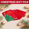 HAPPYPOP Christmas Gifts Socks for Kids - Reindeer Knee High Socks for 7-9 Years Old Boys Girls, Stocking Stuffers with Greeting Card view 3