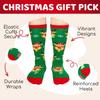 HAPPYPOP Christmas Gifts Socks for Kids - Reindeer Knee High Socks for 7-9 Years Old Boys Girls, Stocking Stuffers with Greeting Card view 4