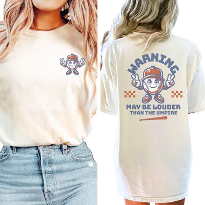 Funny Baseball Mom Shirt Baseball Shirt Women Oversized Baseball Mom Tops Baseball Mom Gift Baseball Fan T-Shirt Ivory