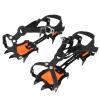 Portable Outdoor Sports 10 Toothed Snow Crampons Slip Ice Gripper