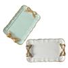 BESTYASH 2pcs Elegant Resin Jewelry Tray with Bowknot Charm Decorative Trinket Dish for Earrings and Bracelets Versatile Storage for Vanity Bathroom Dresser Capacity view 1