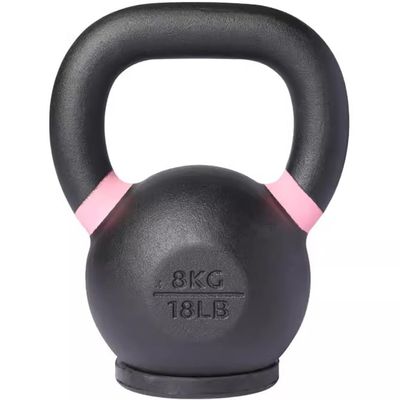Kettlebell Weights for Women Fitness Training Cast Iron Kettle Ball, Professional Sports Squat Kettle Bells, Silent Anti-Collision, Glutes/abs/arms(Pink-8kg)