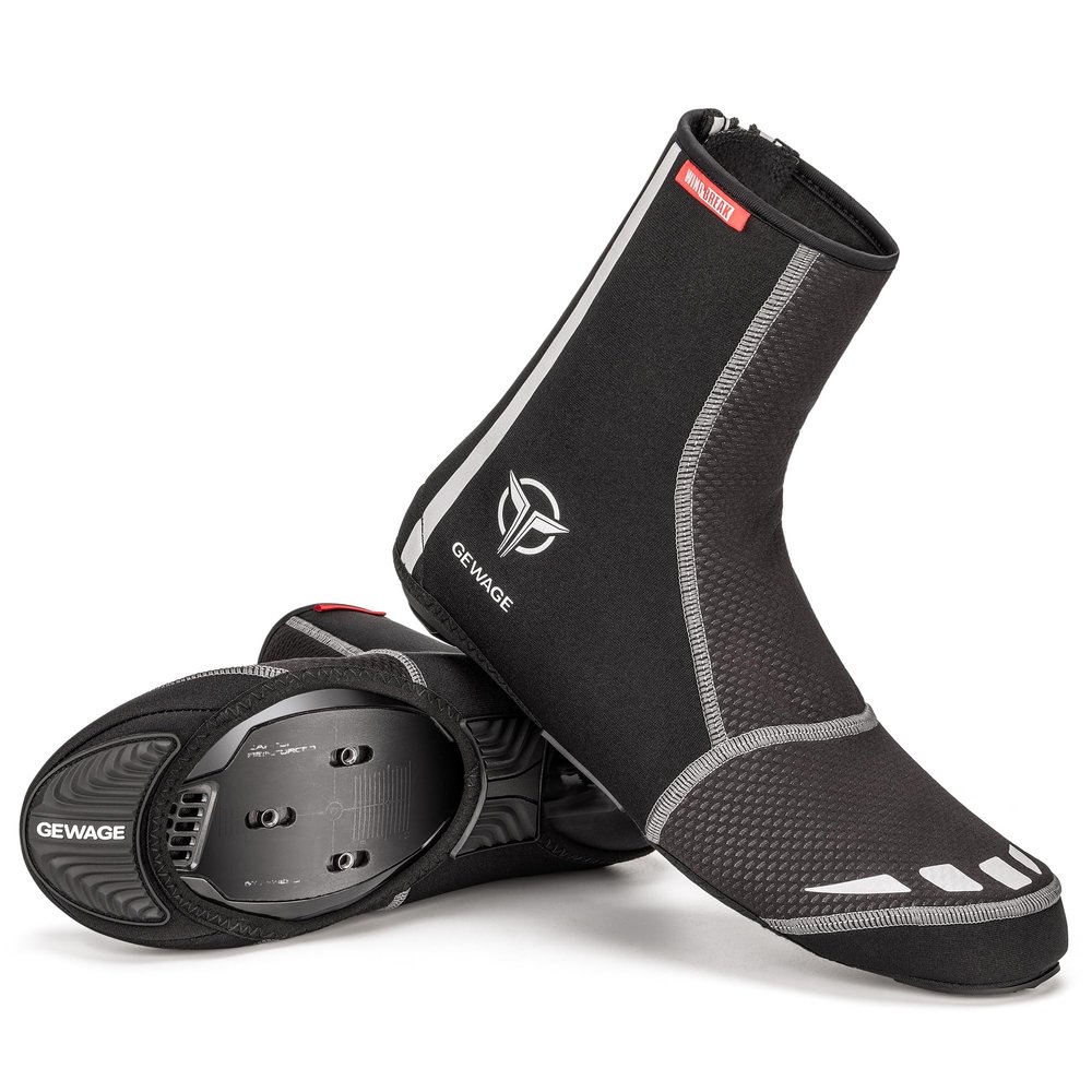 GEWAGE Cycling Shoe Covers -Warm Bike Shoe Covers - Windproof Mountain Road Cycling Overshoes - Cycling Shoe Cover for Men Women